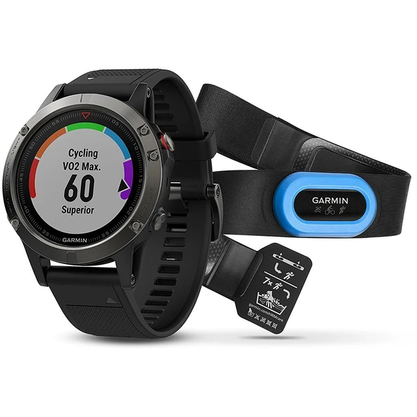 Garmin Fenix 5 Performanslı Grafik - Slate Gray ile ürün görseli 1