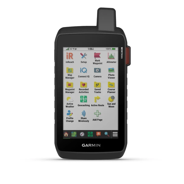 Garmin Montana® 760i, Rugged GPS El Navigator with built-in inReach® Technology for SOS and 2way Texts in Remote Areas, 5" Touch, 8MP Camera, Uydu Imagery and Maps for Road or Trails ürün görseli 1