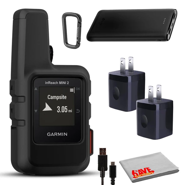 Garmin inReach Mini 2 Uydu İletişimci, Hafif Compact Rugged Design, Portrela GPS, Accessoires (Black) ürün görseli 1