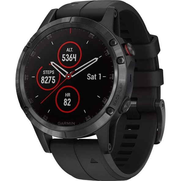 Smartwatch Fenix ​​​​5 Plus/SAP/Siyah 010-01988-01 Garmin, Siyah, Tek Boyut ürün görseli 1