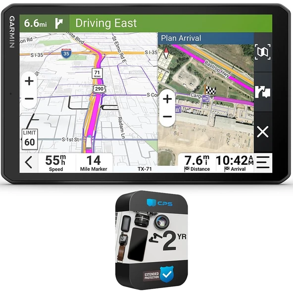 Garmin 010-02925-00 dezl OTR820 8 inç GPS Truck Navigator, Pri Truck Routing, Uydu Imagery | Resmi ABD Ortak Modeli | Sche with 2 YR CPS Advancedd Protection Pack ürün görseli 1