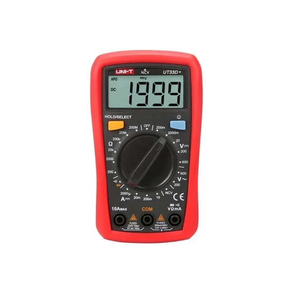 Dijital Multimetre UT33D+ 600V 10A ürün görseli 1