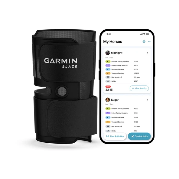 Garmin® BlazeTM Equine Wellness System, Easy-to-Use Tail ve Sensör, Health & Wellness Insights ürün görseli 1