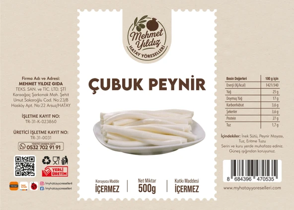Çubuk Peynir 500g - Resim 2