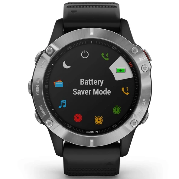 Garmin Uni, GPS çoklu spor akıllı saat, gümüş/siyah, M ürün görseli 1