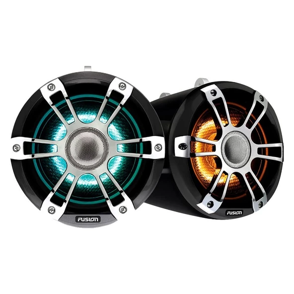 Garmin 010-02439-00 Fusion Signature Series 3 Wake Tower Konuşmacılar - 7.7", 330 Watt Co aksiyel, CRGBW Illumination, Chrome (Pair) ürün görseli 1