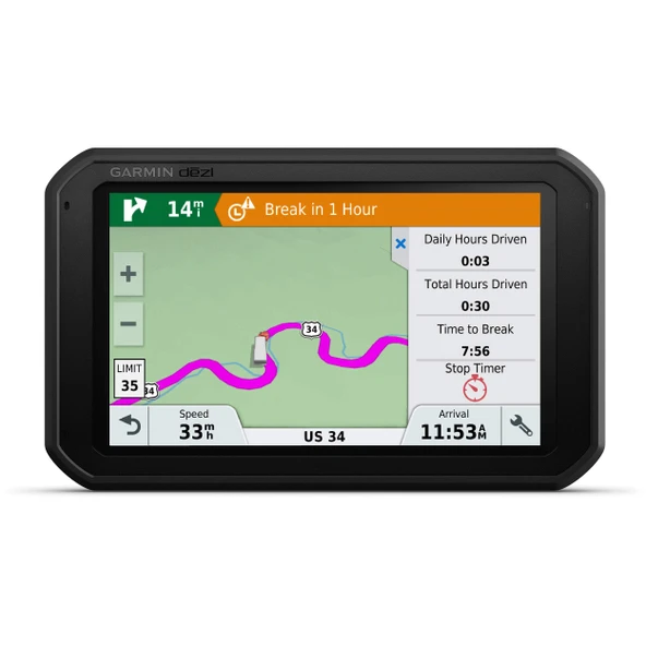 Garmin dezl780 Tam EU LMT-D el tipi navigasyon cihazı - Ömür boyu harita güncellemeleri, kamyona özel yönlendirme ve işlevler dahil Avrupa haritası Siyah, 010-01855-10 ürün görseli 1