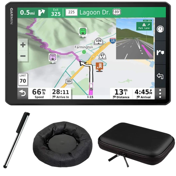 Garmin RV 1090 GPS Navigator Sche with Hard Shell EVA Case and Accessory Kit (010-02425-05) ürün görseli 1