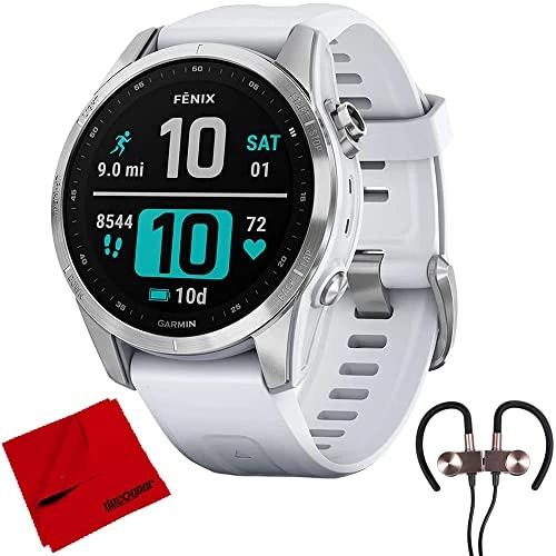 Garmin 010-02539-02 Fenix 7S Smartwatch - Deco Gear Manyetik Kablosuz Sport Earbuds ve Deco Gear Microfiber Temizlik Kumaş Kumaşı ürün görseli 1
