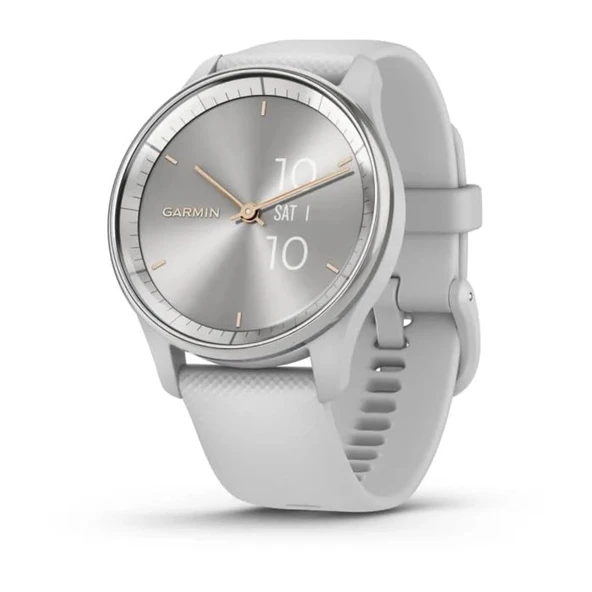 Garmin Fenix ​​​​7S Sapphire Solar - Pembe Altın Titanyum Deri Kayış ürün görseli 1