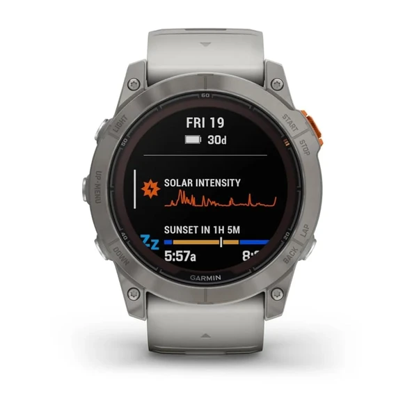 Garmin Unisex Akıllı Saat 010-02778-15, Gri Sis/Turuncu, Modern, Sis Grisi/Turuncu, Modern ürün görseli 1