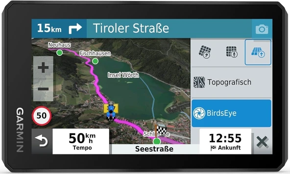 Garmin zūmo XT – ultra parlak 5,5" (14 cm) HD dokunmatik ekran ve önceden yüklenmiş AB haritası ile yolda ve arazide su geçirmez motosiklet navigasyon sistemi. rota belirleme, uydu görüntüleri ile ürün görseli 1