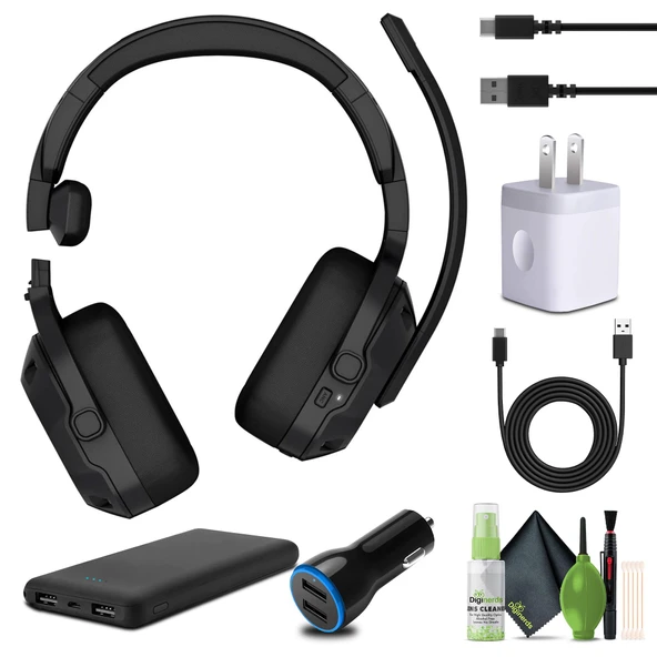 Garmin Dezl Headset 210, 2-in-1 Premium Trucking Headset, Active Gürültü Cancellation, Long Battery Life, 60 Hours Bluetooth Talk Time, built-in LED Flashlight, Convertible Design Sche ürün görseli 1