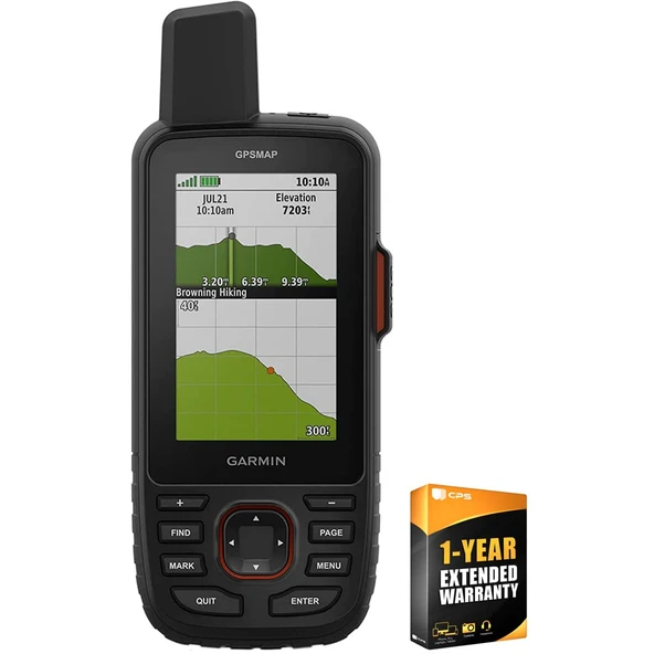 Garmin 010-02812-00 GPSMAP 67i, 1 YR CPS Geliştirilmiş Koruma Paketi ile Promin 010-02812-00 GPSMAP 67i Rugged GPS Elli ürün görseli 1