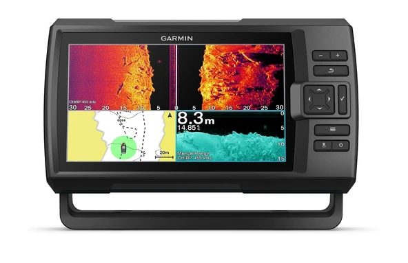 Garmin Striker Vivid 9sv, Easy-to-Use 5-inch Color Fishfinder ve Sonar Transducer, Vivid Scanning Sonar Color Agents, 9 inç (010-02554-00) ürün görseli 1