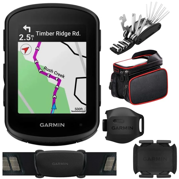 Garmin 010-02695-10 Edge 840, Compact GPS Bisiklet Bilgisayarı Deco Gear 16-in-1 Multi-Function Bisiklet Mekanik Tamir Aleti ve Deco Essentials Bisiklet Çerçeve Telefon Mount ürün görseli 1
