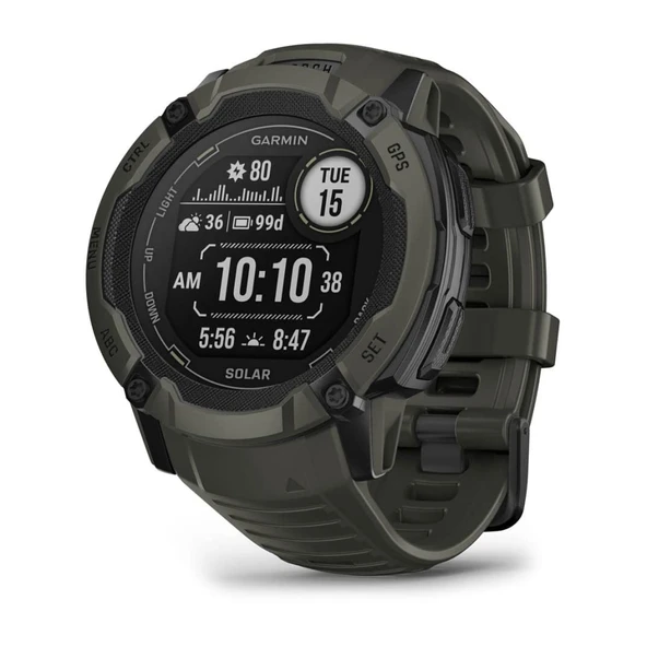 Garmin Instinct 2X Solar Çoklu Spor Akıllı Yosun Yeşili ürün görseli 1