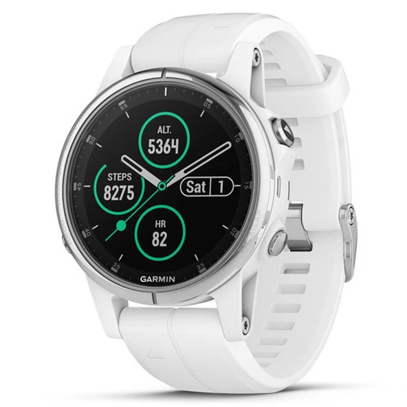 Garmin Fenix ​​​​5S Plus Safir Beyaz/Beyaz 010-01987-01 ürün görseli 1