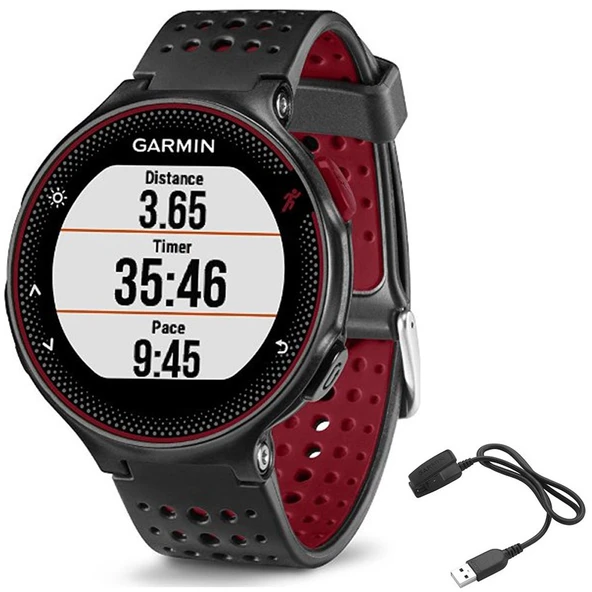 Garmin Forerunner 235 GPS Spor İzle - Marsala - Şarj Videoları Sche Forerunner 235 GPS ve Şarj Videoları içerir ürün görseli 1
