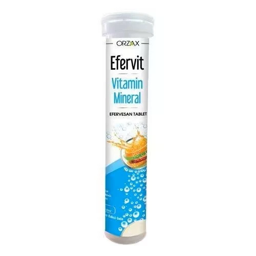 Orzax Efervit Vitamin Mineral 20 Efervesan Tablet ürün görseli 1