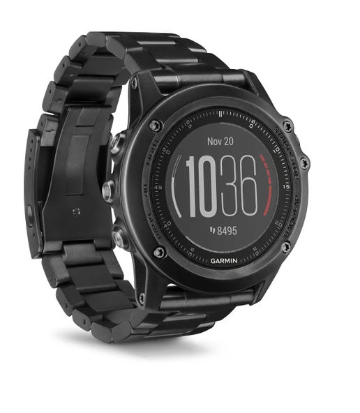 Garmin fēnix 3 HR Sapphire GPS çoklu spor saati - titanyum bilezik ve DLC kaplama, bilekten kalp atış hızı ölçümü, çok sayıda spor ve navigasyon işlevine sahip ürün görseli 1