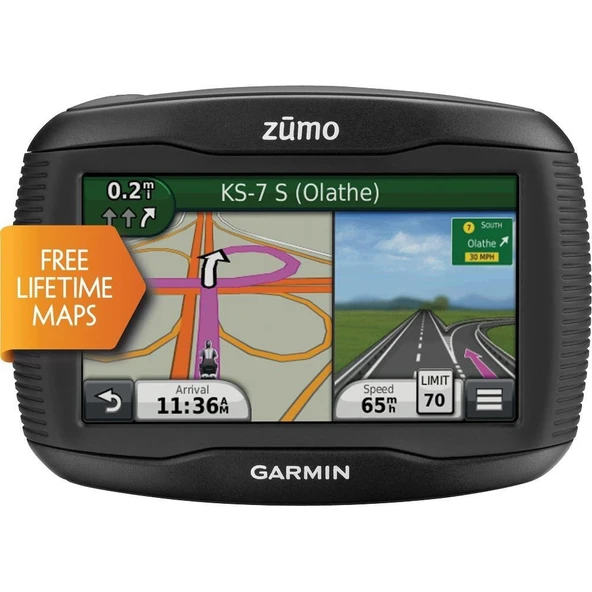 Garmin zumo 350LM 4.3-Inch motosiklet GPS ürün görseli 1