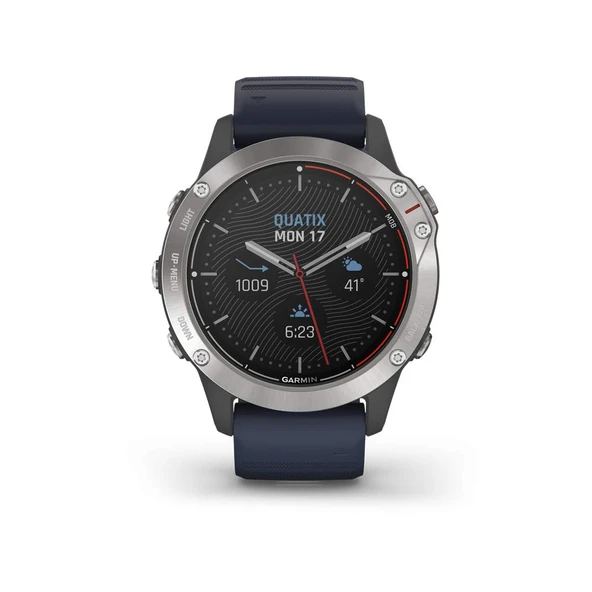 Garmin quatix 6 Multisport Marine Smartwatch, Kapsamlı Boat Connectivity, Model Numarası: 010-02158-90 ürün görseli 1