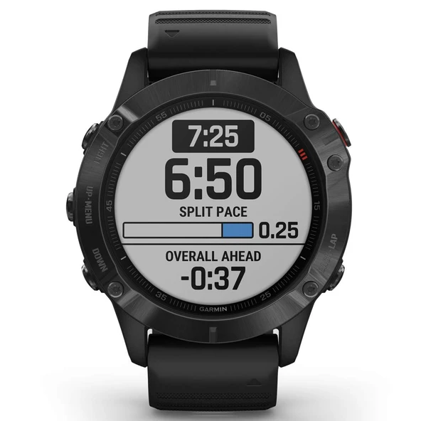 Garmin 010-02158-01 Fenix ​​6 Pro, Premium Çoklu Spor GPS Saati, Özellikler: Haritalama, Müzik, Siyah Çoklu Spor GPS Saati ürün görseli 1