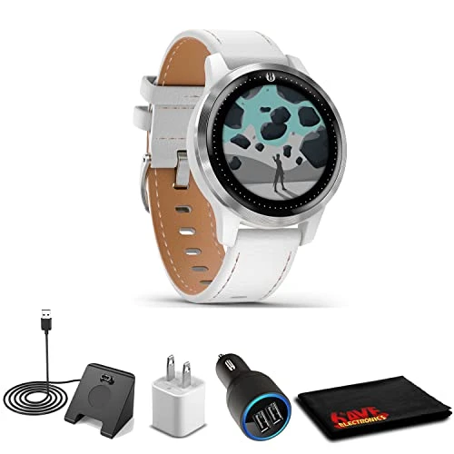 Garmin Vivoactive 4 Legacy Saga Rey + USB Araba/Wall Adapt + Watch Şarj Stand + 6Ave Fiber Kumaş (010-02172-51) ürün görseli 1