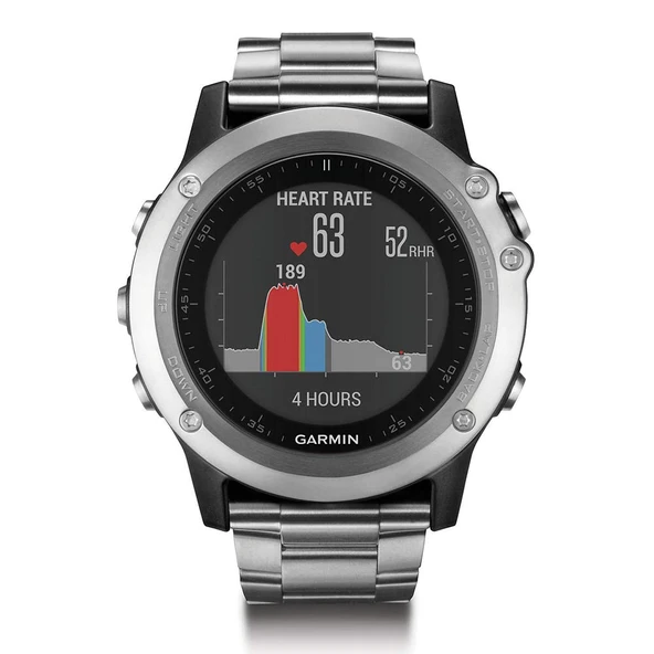 Garmin Fenix 3 HR GPS Titanyum ve Sport Bands ile İzle ürün görseli 1
