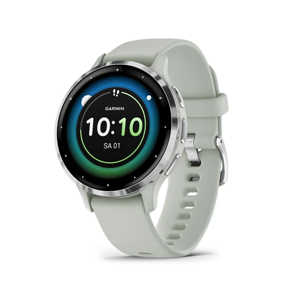 Garmin Venu 3S 41 mm – fitness akıllı saati, 1,2" AMOLED dokunmatik ekran, 10 güne kadar pil ömrü, 30'dan fazla spor uygulaması, Bluetooth telefon ve sesli yardım, müzik, GarminPay ürün görseli 1