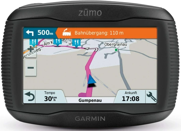 Garmin zumo 395LM AB motosiklet navigasyon cihazı (ömür boyu harita güncellemeleri, akıllı bildirimler, 10,92 cm (4,3 inç) dokunmatik ekran) ürün görseli 1