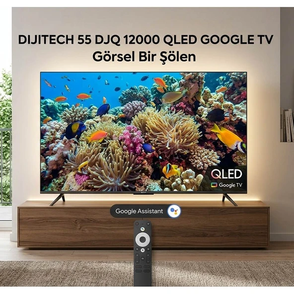 Dijitsu Dijitech 55" 140 Ekran 4K Ultra QLED Google TV - Resim 2