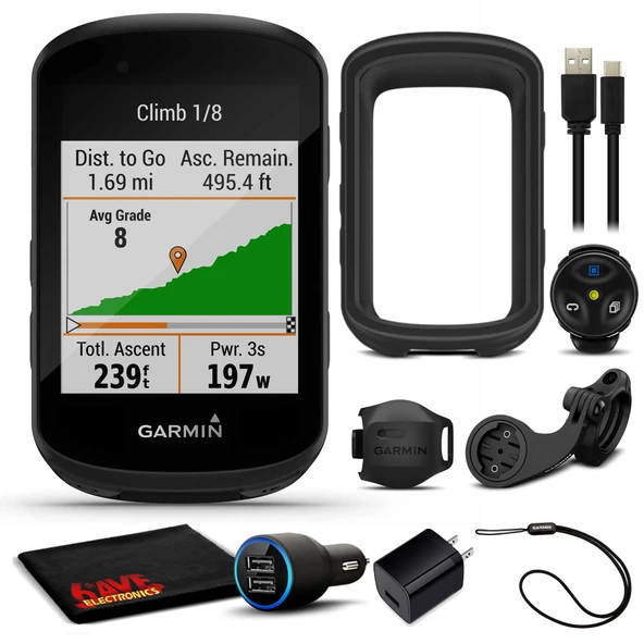 Garmin Edge 530 Dağ Bisikleti Ekstra Şarj Ekipmanları ve 6Ave Temizlik Kumaşı ürün görseli 1