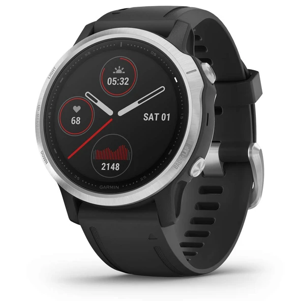 Bilekten kalp atış hızı ölçümüne sahip Garmin fenix 6S GPS çoklu spor akıllı saati. Fitnessiniz için su geçirmez koşu saati, dar bilekler için bileklik, uzun pil ömrü, temassız ödeme ürün görseli 1