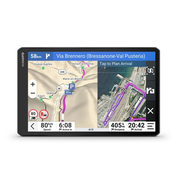 Garmin dezl LGV1020 MT-D - 10" (25,7 cm) renkli ekrana, AB haritalarına (34 ülke), araca özel rota rehberliğine, hava durumu uyarılarına kamyon rotalarına sahip akıllı kamyon navigasyon cihazı ürün görseli 1