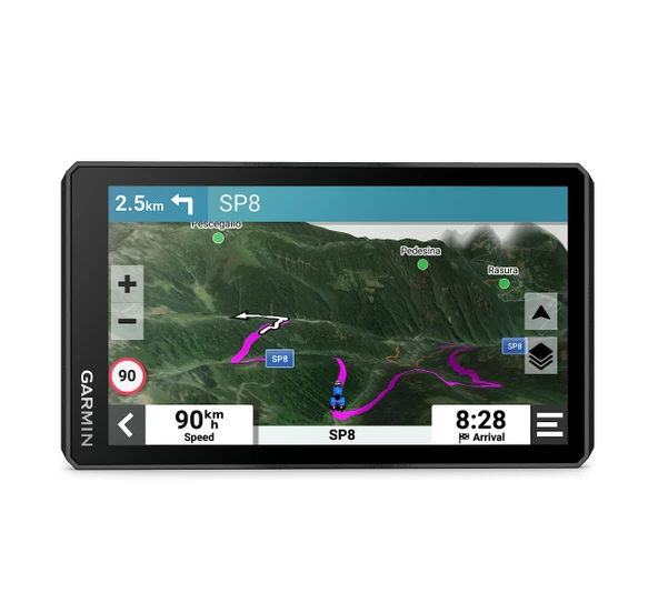 Garmin  zūmo XT2 - ultra parlak 6" HD dokunmatik ekrana  AB haritasına sahip, yolda ve arazide kullanım için su geçirmez motosiklet navigasyon sistemi, siyah, ürün görseli 1