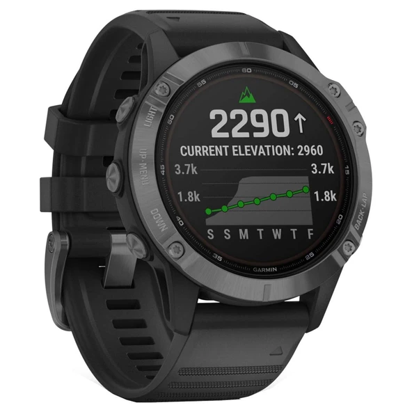 Garmin Smartwatch Fenix ​​​​6 Pro Solar siyah (200) 000, 010-02410-15 ürün görseli 1