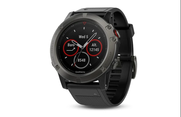 Garmin fhinonix 5X with Canada Maps, Premium ve Rugged Multisport GPS Smartwatch, Özellikler Topo Mapping, Slate Gray, ürün görseli 1
