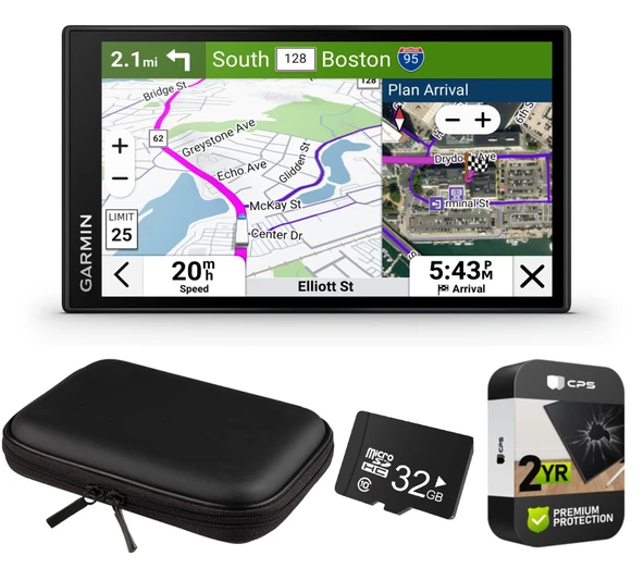 Garmin dhinozl OTR620 Trucking XP Scheing Case, 32GB MicroSD Memory Card & 2 Yıl Genişletilmiş Garanti ürün görseli 1