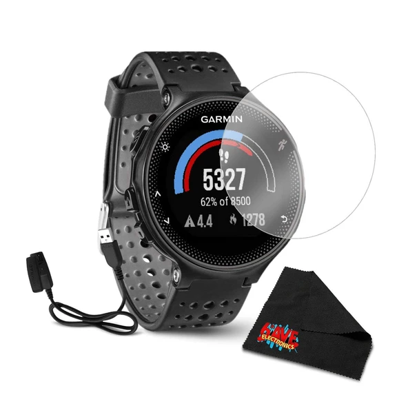 Garmin Forerunner 235 GPS Koşu İzle - Black/Gray, 010-03717-54 - Tempered Glass Ekran Koruyucu + 1 Yıl Genişletilmiş Garanti ürün görseli 1