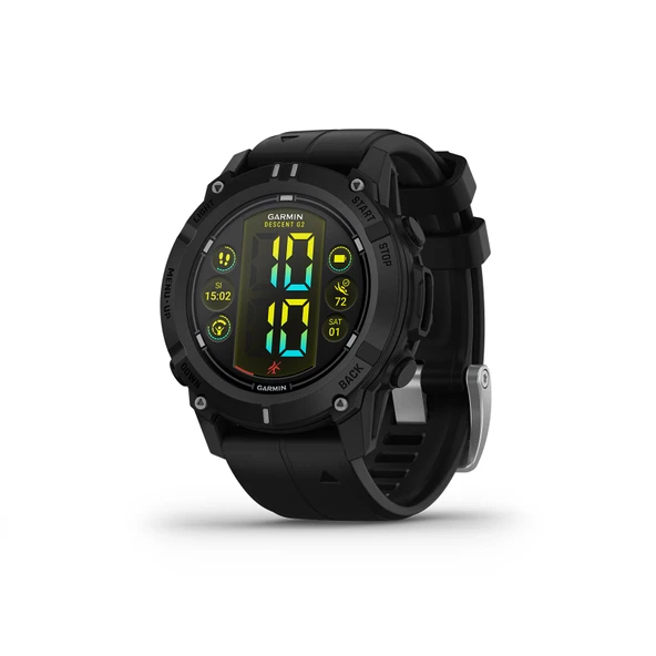 Garmin Descent G2 45mm - 1,2" AMOLED renkli ekrana sahip akıllı dalış bilgisayarı, 10 güne kadar pil ömrü, çeşitli dalış modları, dalış hazırlığı, çoklu GNSS, 100'den fazla spor uygulaması ürün görseli 1