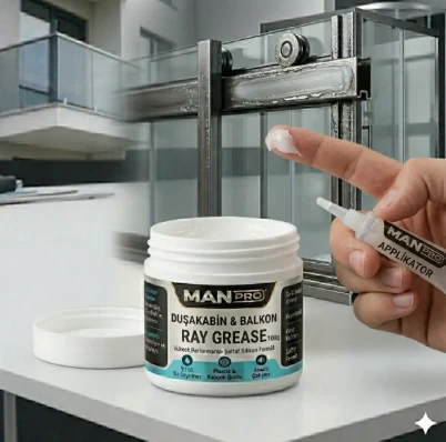 MANN PRO Şeffaf Su Geçirmez Duşakabin ve Cam Balkon Ray Gresi 100 GR ürün görseli 1