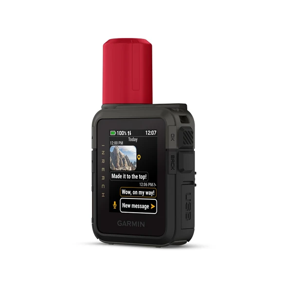 Garmin inReach Mini 3 Plus - SOS uydu iletişim cihazı, 1,9" renkli ve dokunmatik ekran, 14 günlük pil ömrü, 7/24 SOS acil durum çağrısı, mobil sinyal alımı olmadan sesli mesajlar ürün görseli 1