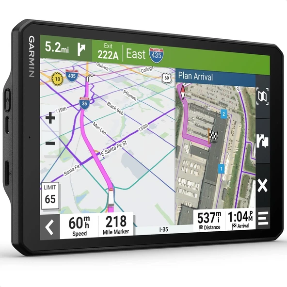 Garmin dezl LGV 810 MT-D EU - renkli ekranlı kamyon navigasyon cihazı, önceden yüklenmiş haritalar, araca özel yönlendirme, uydu görüntüleri ile gerçek zamanlı hizmetler ve varış noktaları ürün görseli 1