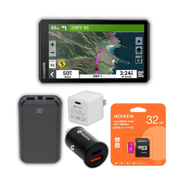 Garmin Zumo XT2 MT-S 6Inch motosiklet Navigator Sche ile 32GB MicroSD Card ve motosiklet Navigator Aksesuarları (5 Madde) ürün görseli 1