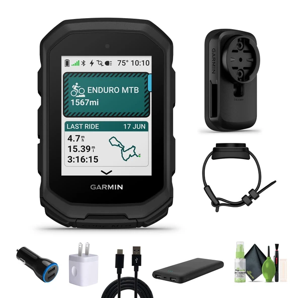 Garmin Edge MTB, Top Tube Mountain Bisiklet Mount ile GPS Bisiklet Bilgisayarı, Yüklendi, Tam renkli Trail Haritalar ve Advanced Performance-Tracking for Bisikletrs + Daha Fazla Performansı ürün görseli 1