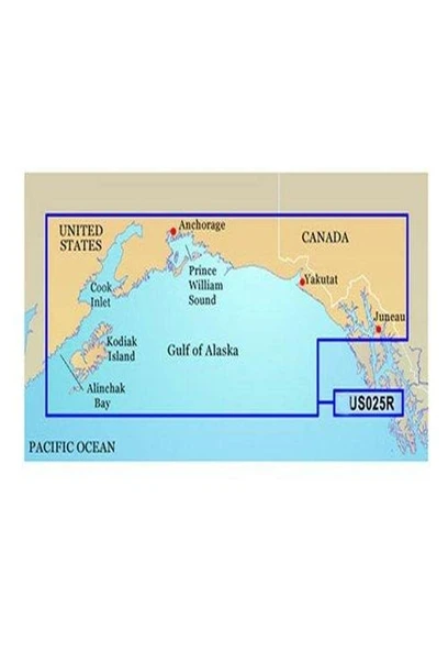Garmin BlueChart g2 Vision Anchorage / Juneau Saltwater Map Micro Card ürün görseli 1