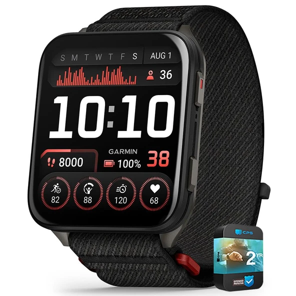Garmin 010-02980-00 Venu X1 Premium GPS Smartwatch Black Titanyum Sche ile 2 YR CPS Geliştirilmiş Koruma Paketi ürün görseli 1