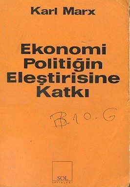 Ekonomi Politiğin Eleştirisine Katkı ürün görseli 1